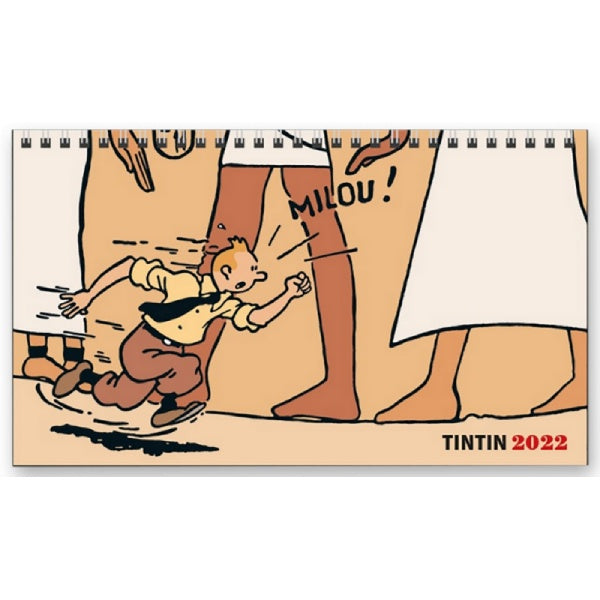 Tintin 2022 Desk Calendar Paper Tiger