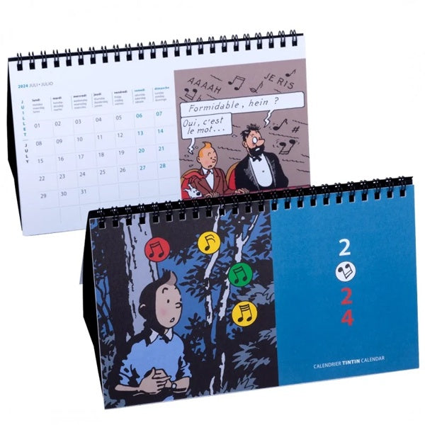 2024 Tintin Desk Calendar Paper Tiger