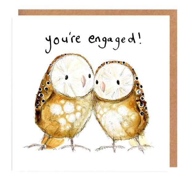 Ashling And Dawn Owls Engagement Card Paper Tiger