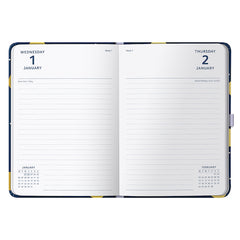 2025 A5 Page a Day Diary Navy