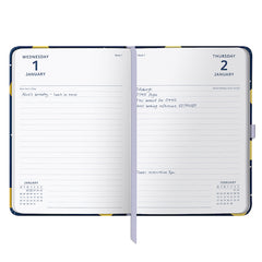 2025 A5 Page a Day Diary Navy