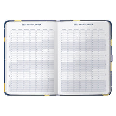 2025 A5 Page a Day Diary Navy