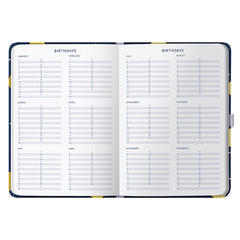 2025 A5 Page a Day Diary Navy