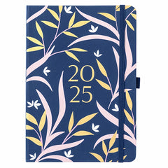 2025 To Do A5 Diary Navy Floral