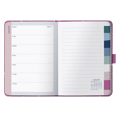 2025 To Do A6 Diary Fuchsia