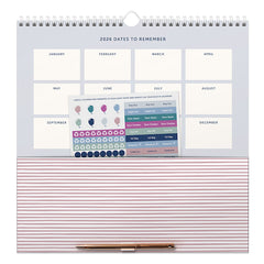 2025 Weekly Family Calendar Navy