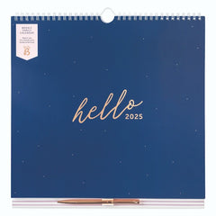 2025 Weekly Family Calendar Navy