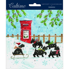 Winter Dogs Christmas Advent Card