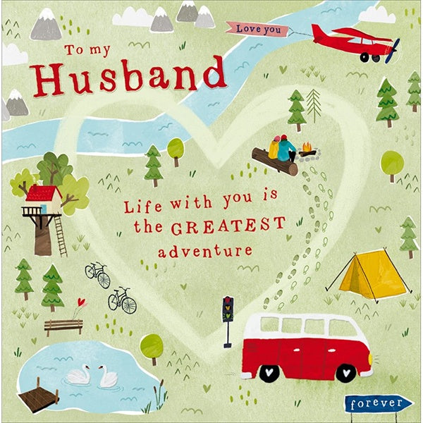 Greatest Adventure Husband Valentine's Card