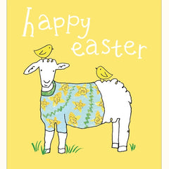 Happy Easter Lamb with Chicks Pack of 5 Cards