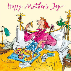 Breakfast In Bed Mother's Day Quentin Blake Card