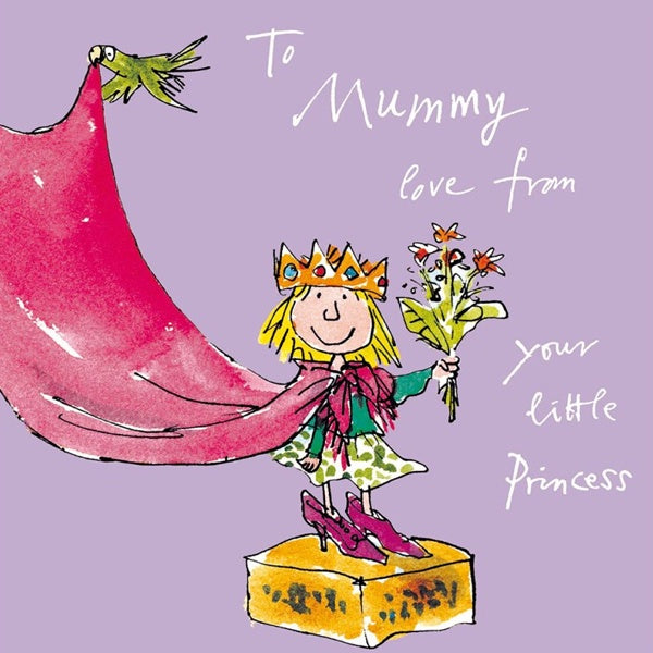 Love From Your Little Princess Mother's Day Quentin Blake Card