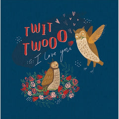 Twit Twooo Owls Valentine's Card