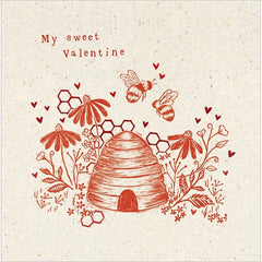 My Sweet Valentine Bee Card