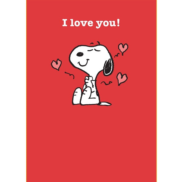 Snoopy I Love You! Card