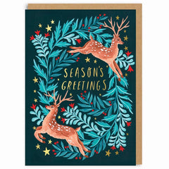 Deer Seasons Greetings Card