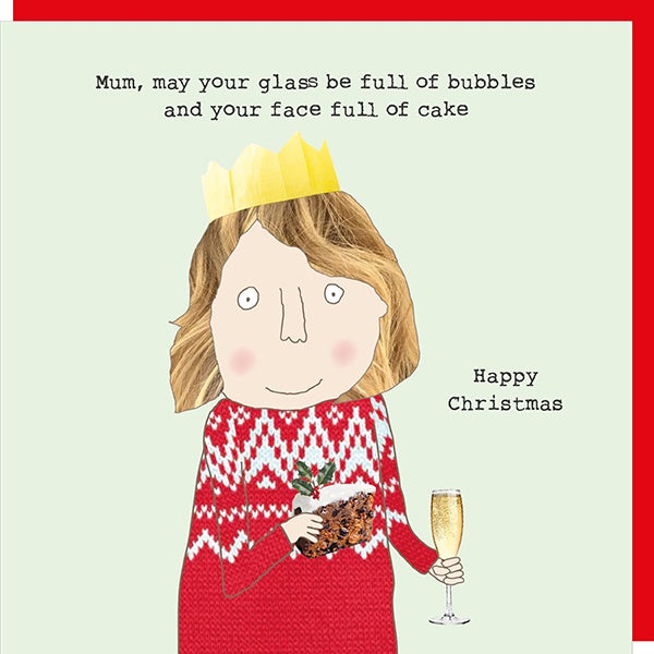 Mum Bubbles & Coke Christmas Card