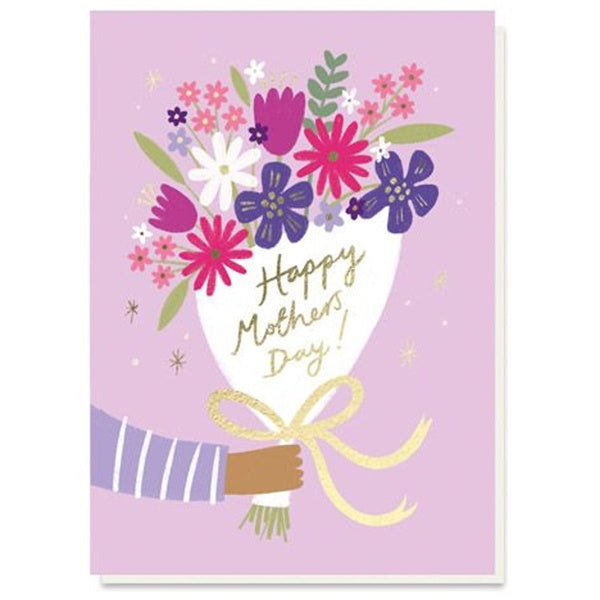 Pink and Lilac Bouquet Mothers Day Card