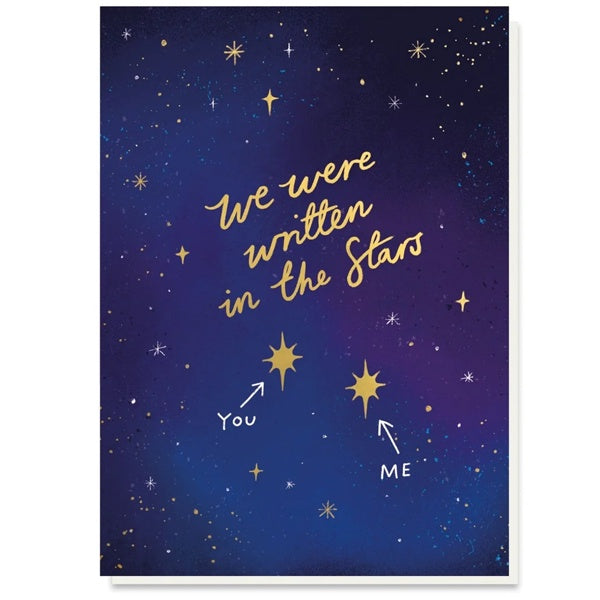 Written in the Stars Valentines Card