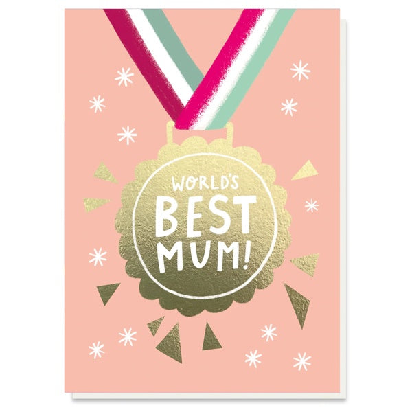 Worlds Best Mum Medal Card