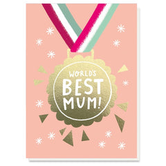 Worlds Best Mum Medal Card