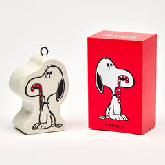 Peanuts Christmas Ornament Snoopy with a Candy Cane