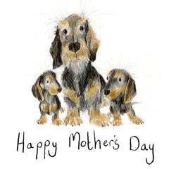 Mother's Day Dachshunds Card