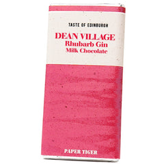 Dean Village Rhubarb Gin Milk Chocolate by Paper Tiger