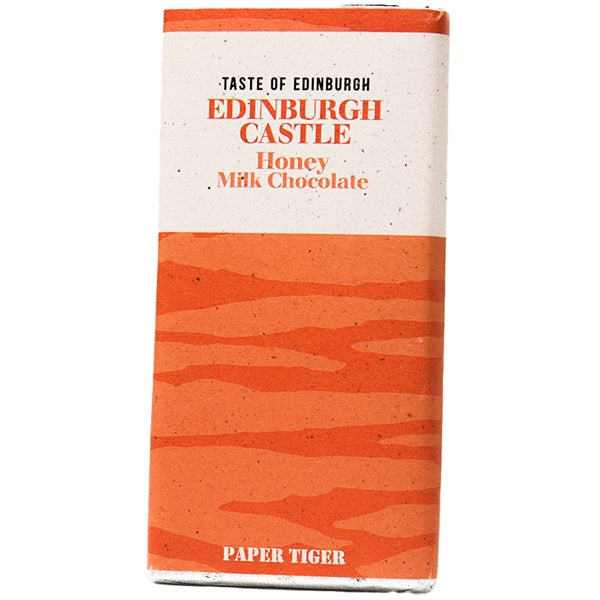 Edinburgh Castle Honey Milk Chocolate Bar by Paper Tiger