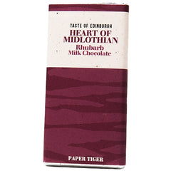 Heart of Midlothian Rhubarb Milk Chocolate Bar by Paper Tiger