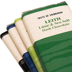 Leith Lime & Sea Salt Dark Chocolate Bar by Paper Tiger