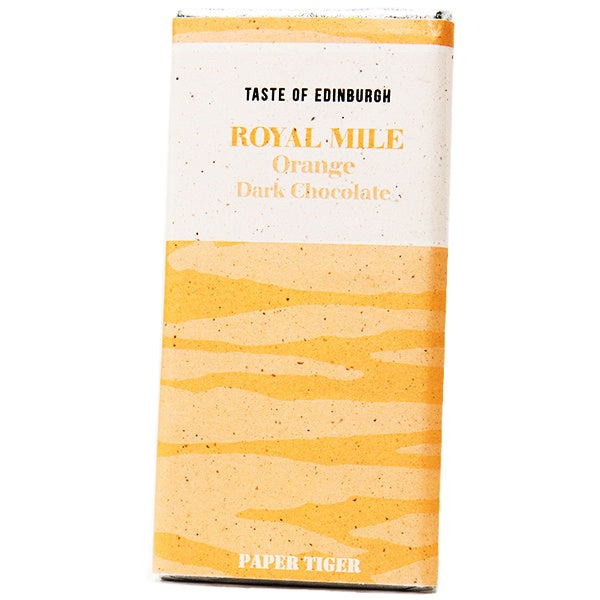 Royal Mile Orange Dark Chocolate Bar by Paper Tiger