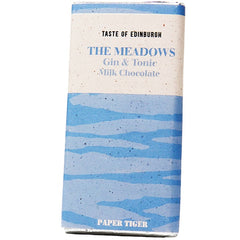 The Meadows Gin and Tonic Milk Chocolate Bar by Paper Tiger