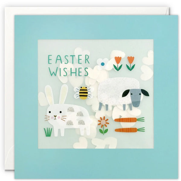 Easter Wishes Paper Shakies Card