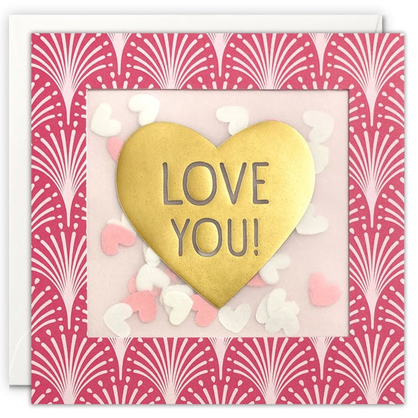 Love You Deco Shakies Card