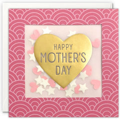 Happy Mother's Day Heart Deco Shakies Card