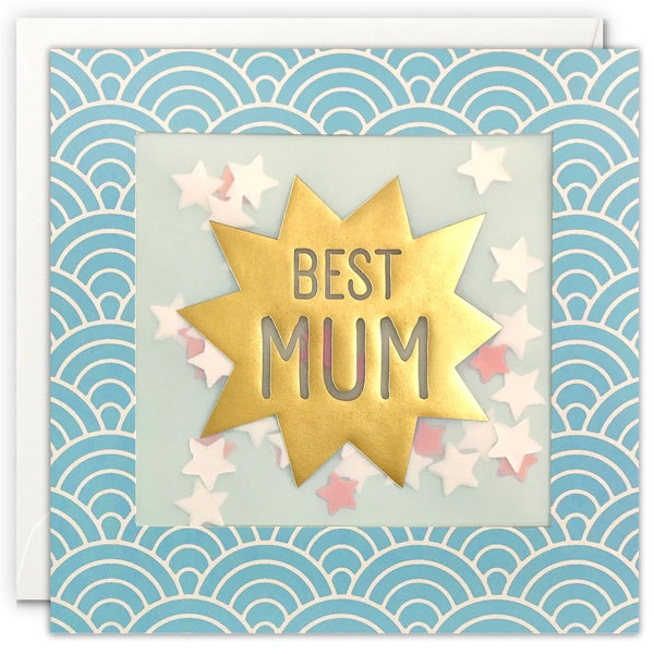 Best Mum Deco Shakies Card