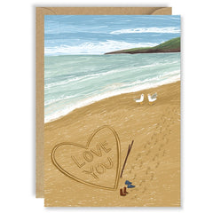 Love You Beach Card