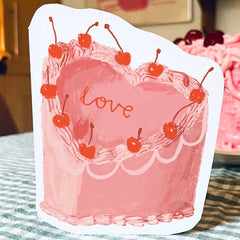 Love Heart Cake Card