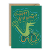 Happy Birthday Crocodile Bike Card