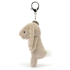 Blossom Beige Bunny Bag Charm