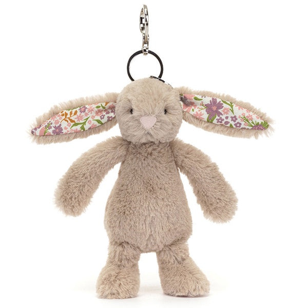 Blossom Beige Bunny Petal Bag Charm