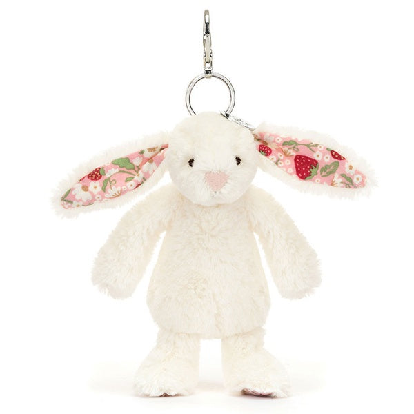 Blossom Cream Bunny Berry Bag Charm