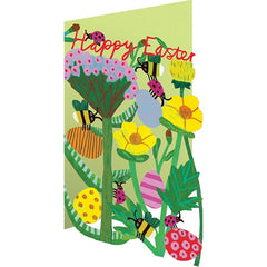 Happy Easter Floral Bees Card