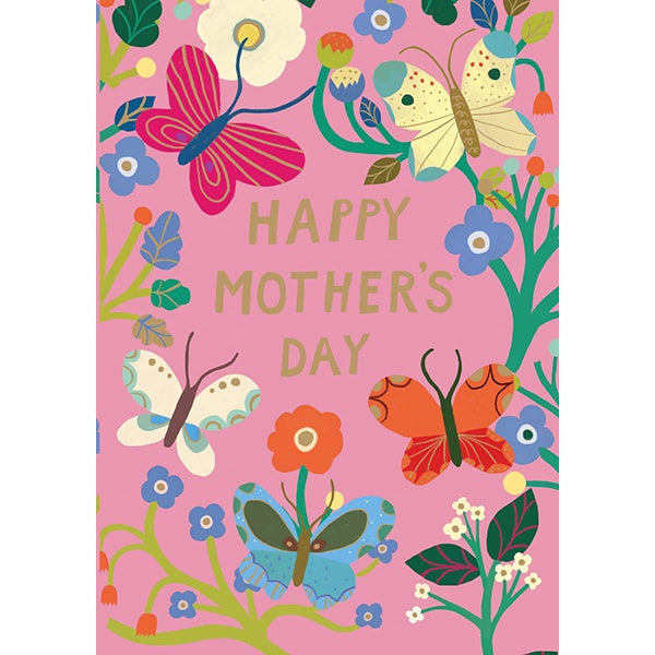 Butterfly Garden Mothers Day Card