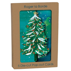 Wild Winter Forest Pack of 5 Trifold Cards