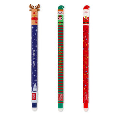 Naughty or Nice? Set Of 3 Erasable Gel Pens