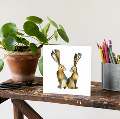 'Albus and Alba' Hare Card