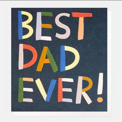 Best Dad Ever Collage Text Card