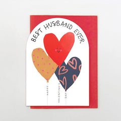 Best Husband Ever Happy Valentine's Day Card